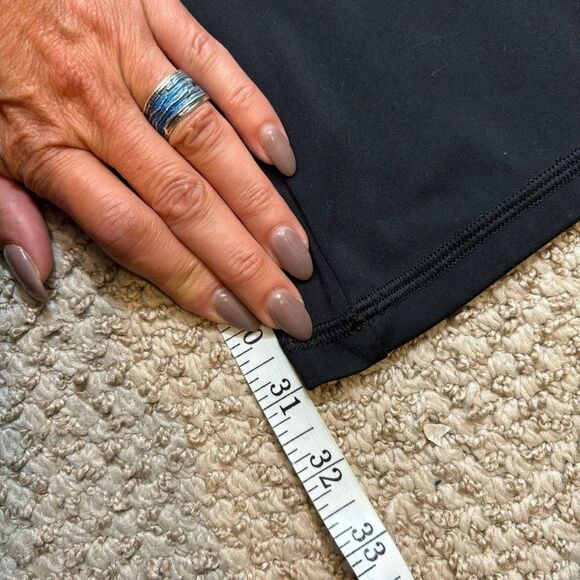 Ladies Victoria’s Secret On Point Live Black V Front Yoga‎ Pants Wide Leg Small - Picture 7 of 12